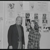 Harold Prince and unidentified attending a reception for the lobby display, "Fiddler on the Roof: Around the World with Tevye the Dairyman" in the 1972