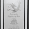 Poster for Zero Mostel in the stage production Fiddler on the Roof