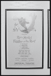 Poster for Zero Mostel in the stage production Fiddler on the Roof