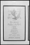Poster for Zero Mostel in the stage production Fiddler on the Roof
