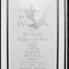 Poster for Zero Mostel in the stage production Fiddler on the Roof