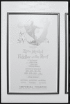 Poster for Zero Mostel in the stage production Fiddler on the Roof