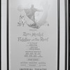 Poster for Zero Mostel in the stage production Fiddler on the Roof