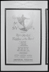 Poster for Zero Mostel in the stage production Fiddler on the Roof