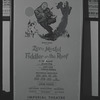 Poster for Zero Mostel in the stage production Fiddler on the Roof