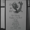 Poster for Zero Mostel in the stage production Fiddler on the Roof