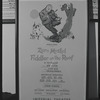 Poster for Zero Mostel in the stage production Fiddler on the Roof