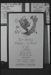 Poster for Zero Mostel in the stage production Fiddler on the Roof