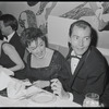 Judy Garland and Mark Herron [center] at opening night of the stage production Flora, the Red Menace