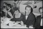 Judy Garland and Mark Herron [center] at opening night for the stage production Flora, the Red Menace