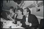 Judy Garland and Mark Herron [center] at opening night of the stage production Flora, the Red Menace