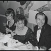Judy Garland and Mark Herron [center] at opening night for the stage production Flora, the Red Menace