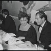 Judy Garland and Mark Herron [center] at opening night of the stage production Flora, the Red Menace