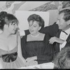 Liza Minnelli, Judy Garland and Mark Herron at opening night of the stage production Flora, the Red Menace