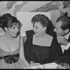 Liza Minnelli, Judy Garland and Mark Herron at opening night of the stage production Flora, the Red Menace