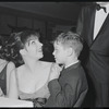 Liza Minnelli [center] at opening night of the stage production Flora, the Red Menace