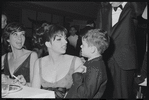 Liza Minnelli [center] at opening night of the stage production Flora, the Red Menace