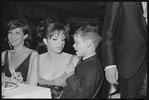 Liza Minnelli [center] at opening night of the stage production Flora, the Red Menace