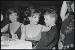 Liza Minnelli [center] at opening night for stage production Flora, the Red Menace