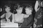 Liza Minnelli [center] at opening night of the stage production Flora, the Red Menace