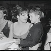 Liza Minnelli [center] at opening night for stage production Flora, the Red Menace