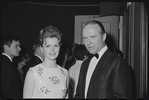 Lee Remick [left] at the opening night of the stage production Flora, the Red Menace