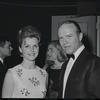 Lee Remick [left] at the opening night of the stage production Flora, the Red Menace