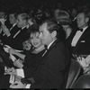 Judy Garland and Mark Herron [center] at opening night of the stage production Flora, the Red Menace