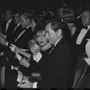 Judy Garland and Mark Herron [center] at opening night of the stage production Flora, the Red Menace