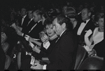Judy Garland and Mark Herron [center] at opening night of the stage production Flora, the Red Menace