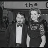 Jessica Walter [right] and unidentified at opening night of the stage production Flora, the Red Menace