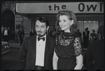 Jessica Walter [right] and unidentified at opening night of the stage production Flora, the Red Menace