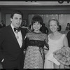 Lee Theodore [center] and unidentified others at opening night of the stage production Flora, the Red Menace