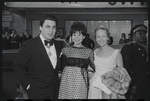 Lee Theodore [center] and unidentified others at opening night of the stage production Flora, the Red Menace