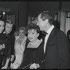 Judy Garland and Mark Herron [center] at opening night of the stage production Flora, the Red Menace
