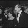 Judy Garland and Mark Herron [center] at the opening night for the stage production Flora, the Red Menace