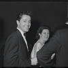 Farley Granger [center] at opening night of the stage production Flora, the Red Menace