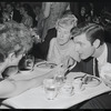 James Cresson [right] at opening night of the stage production Flora, the Red Menace