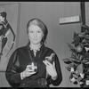 Elaine Stritch at opening night of the stage production Flora, the Red Menace