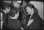 Mark Herron, Judy Garland and Farley Granger at opening night for the stage production Flora, the Red Menace