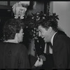Mark Herron, Judy Garland and Farley Granger at opening night for the stage production Flora, the Red Menace