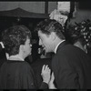 Judy Garland and Farley Granger at opening night for the stage production Flora, the Red Menace