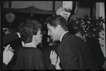 Judy Garland and Farley Granger at opening night of the stage production Flora, the Red Menace