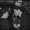 Judy Garland and Farley Granger at opening night of the stage production Flora, the Red Menace