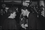 Judy Garland and Farley Granger at opening night of the stage production Flora, the Red Menace