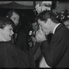 Judy Garland, Mark Herron and Farley Granger at opening night for the stage production Flora, the Red Menace