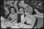 Arlene Francis [left] and unidentified others at opening night for stage production Flora, the Red Menace