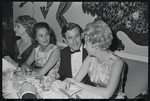 Arlene Francis [left] and unidentified others at opening night of the stage production Flora, the Red Menace