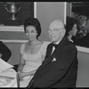 Joy Valderrama and George Abbott at opening night of the stage production Flora, the Red Menace