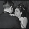 Liza Minnelli [right] and unidentified at opening night of the stage production Flora, the Red Menace